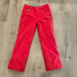 GIRLS PINK/CORAL SKI BOTTOMS SPYDER - SIZE 14